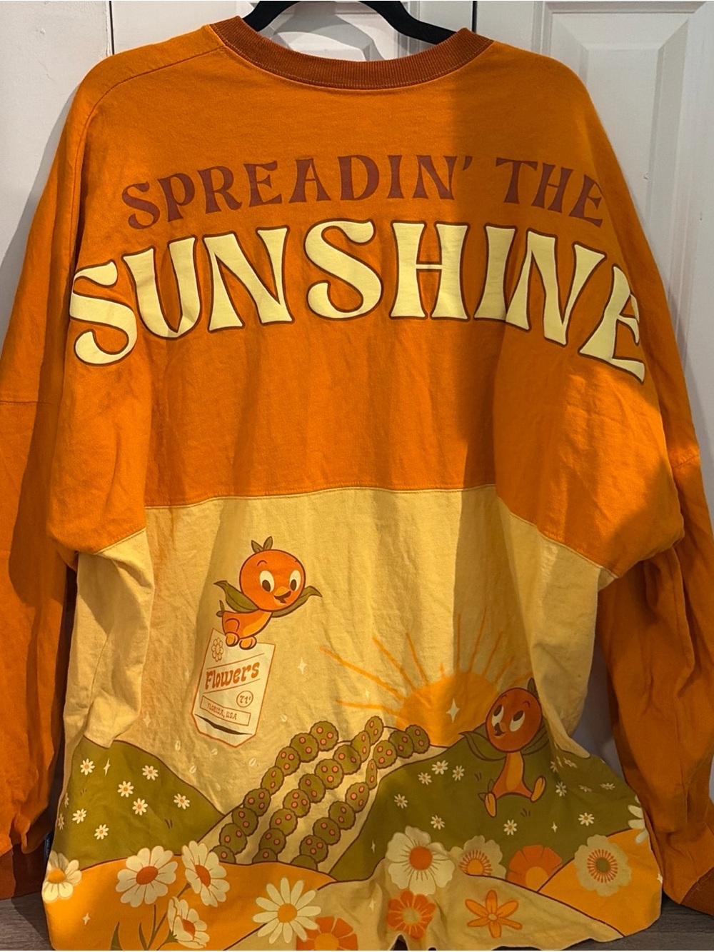 Disney Orange Bird Spirit Jersey Shirt Size XXL EPCOT Spreadin' the Sunshine